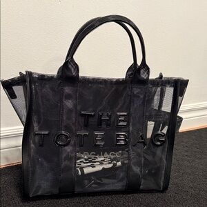 Marc Jacobs Black 'Medium' Mesh Tote